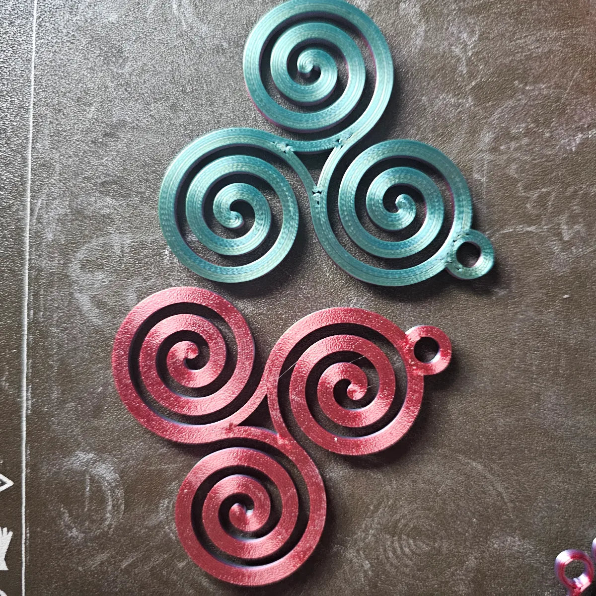 tri spiral earing