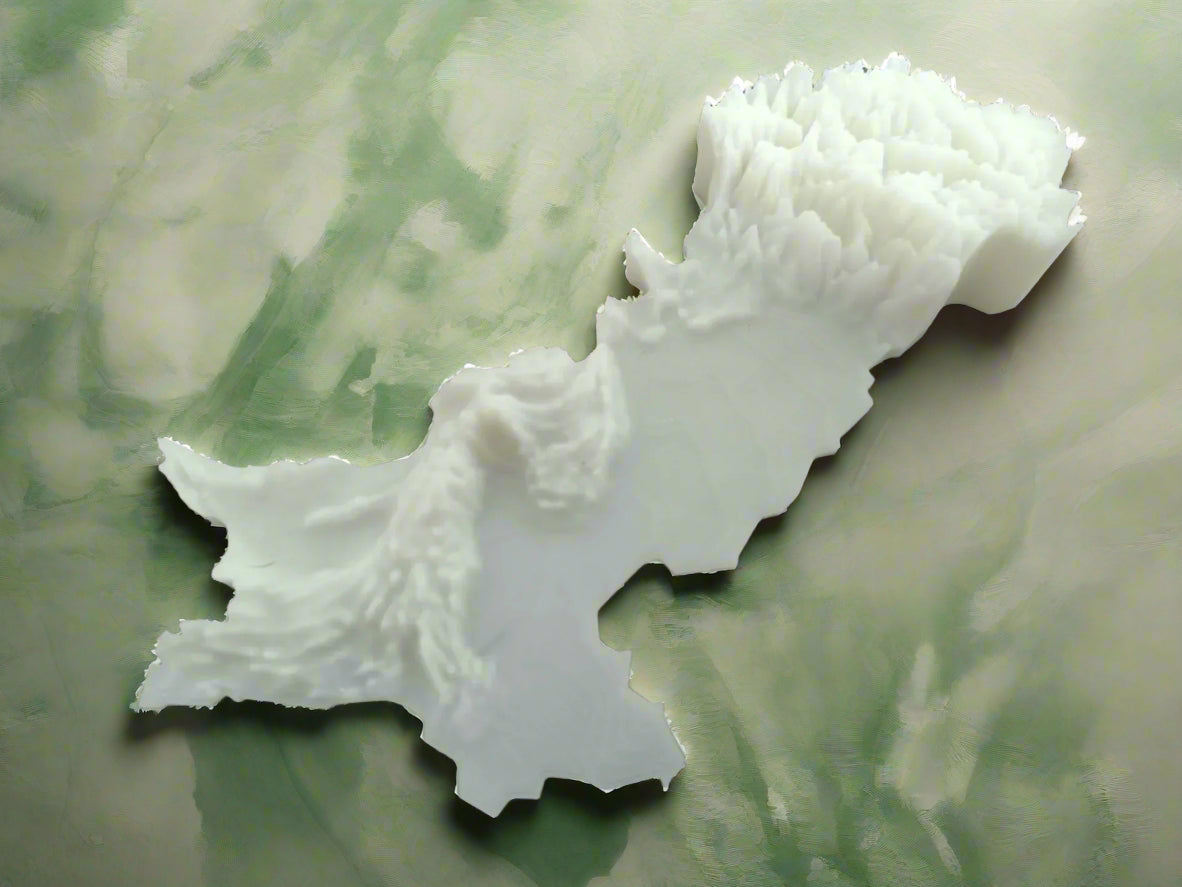 Topographical Map of Pakistan