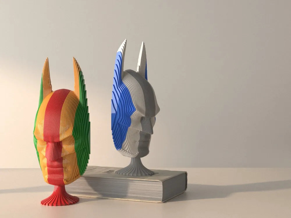 Batman Multi Colored Face Bust