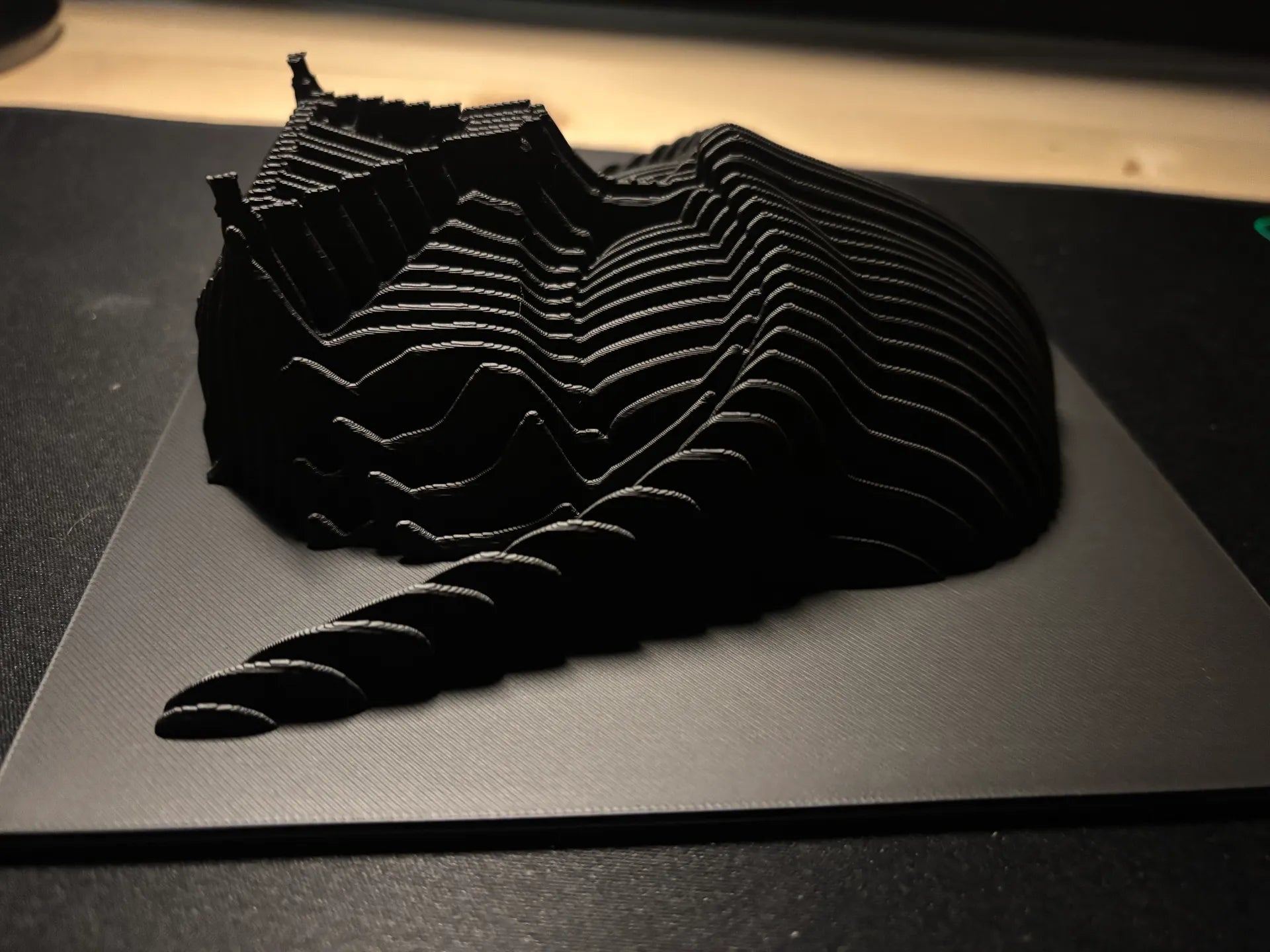 Dark Vader layered sculpture