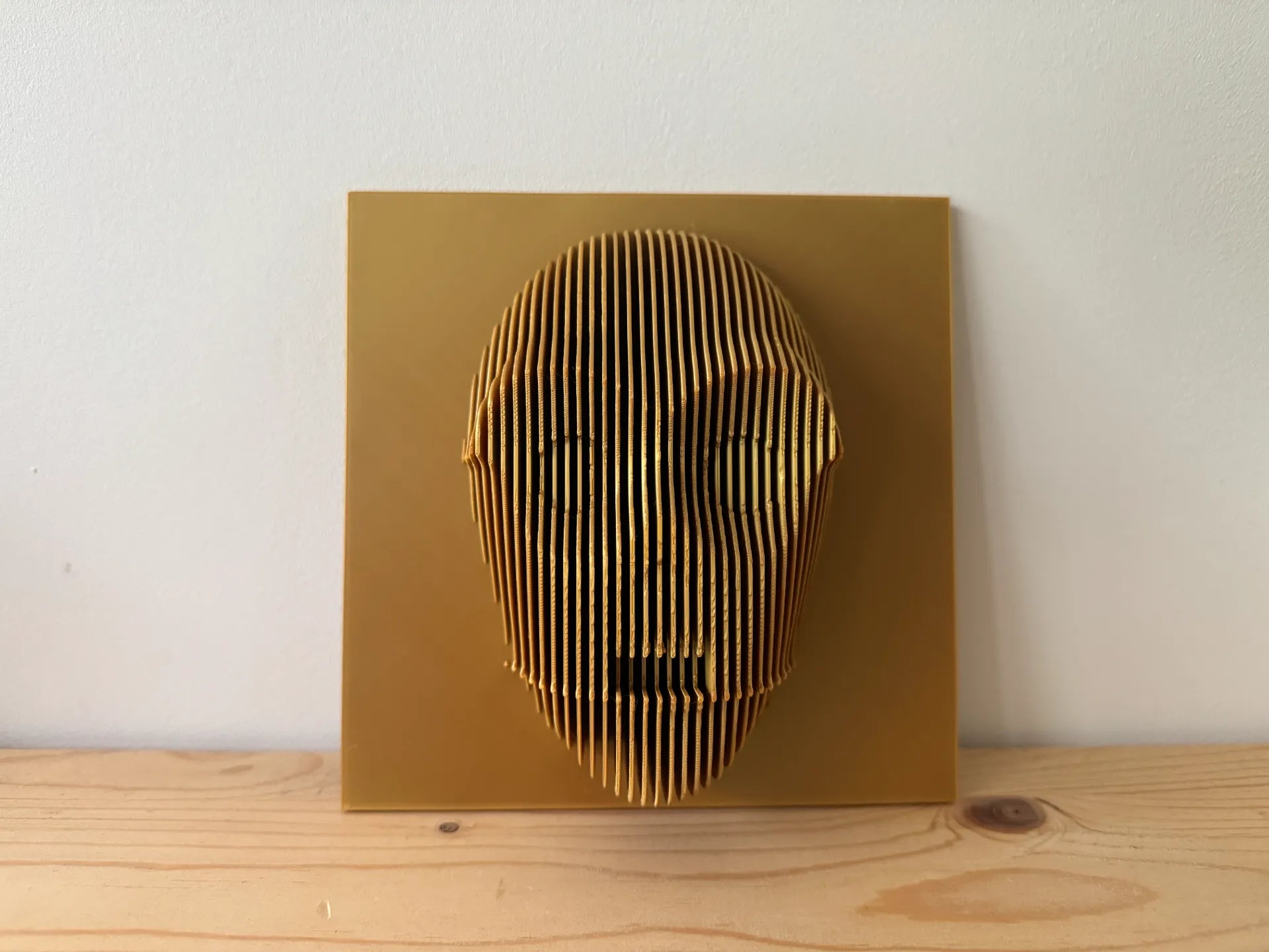 C3PO layered sculpture