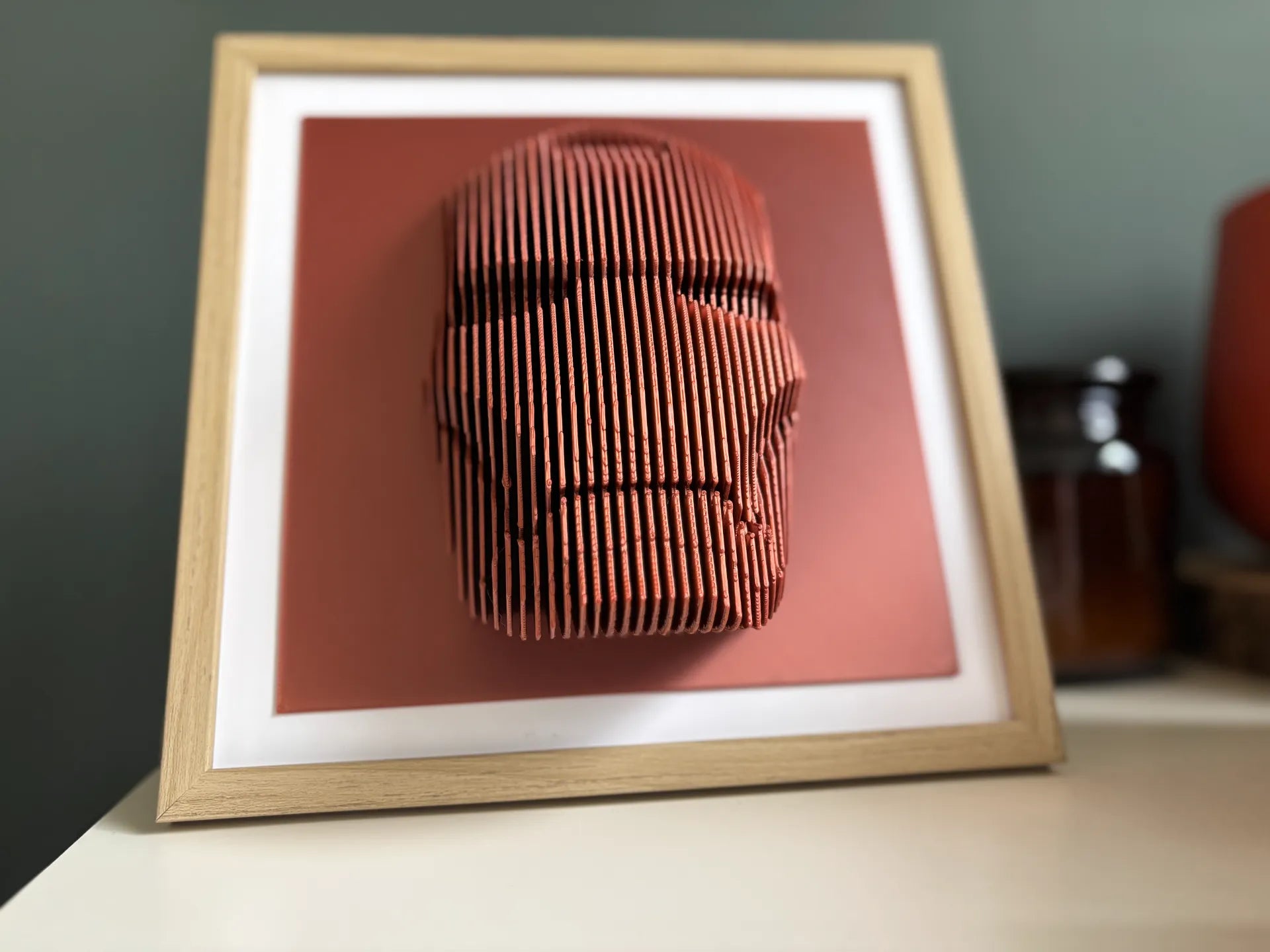 Ironman layered sculpture