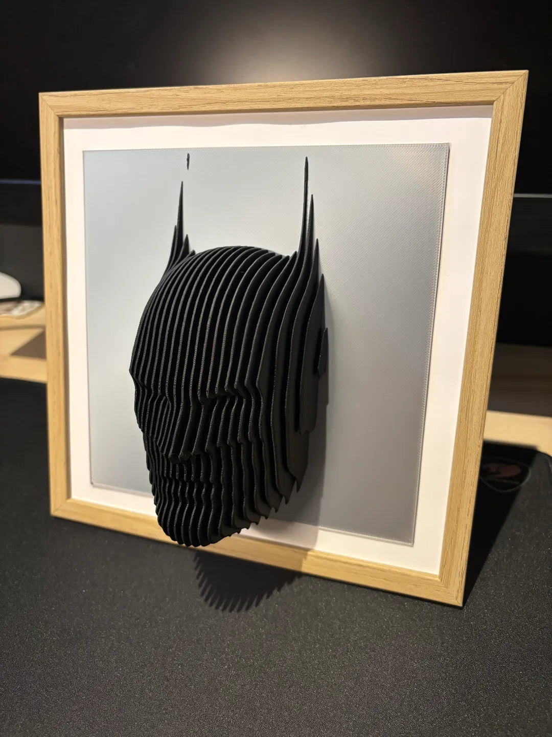 Batman layered sculpture wall art