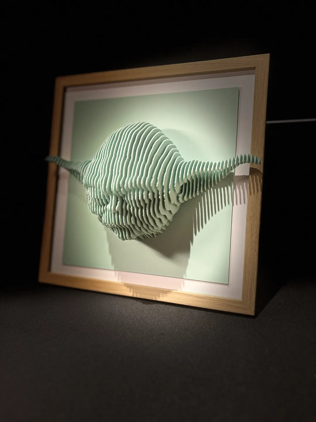 Yoda layered sculpture