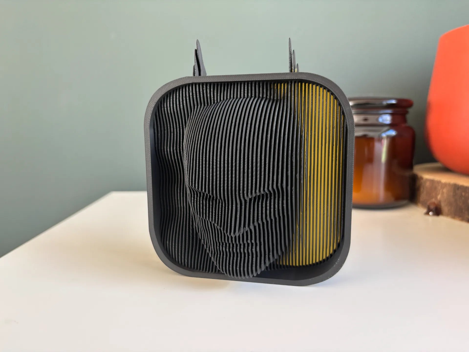 Batman Wave  Layered Sculpture