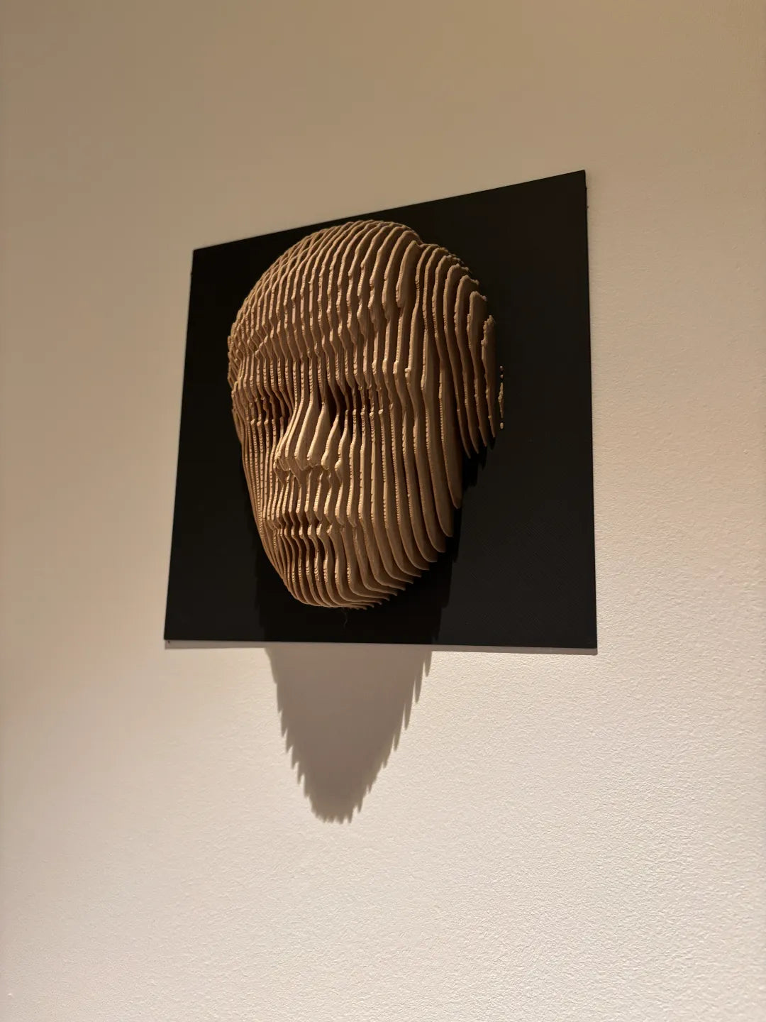 Luke Skywalker layered sculpture Star Wars