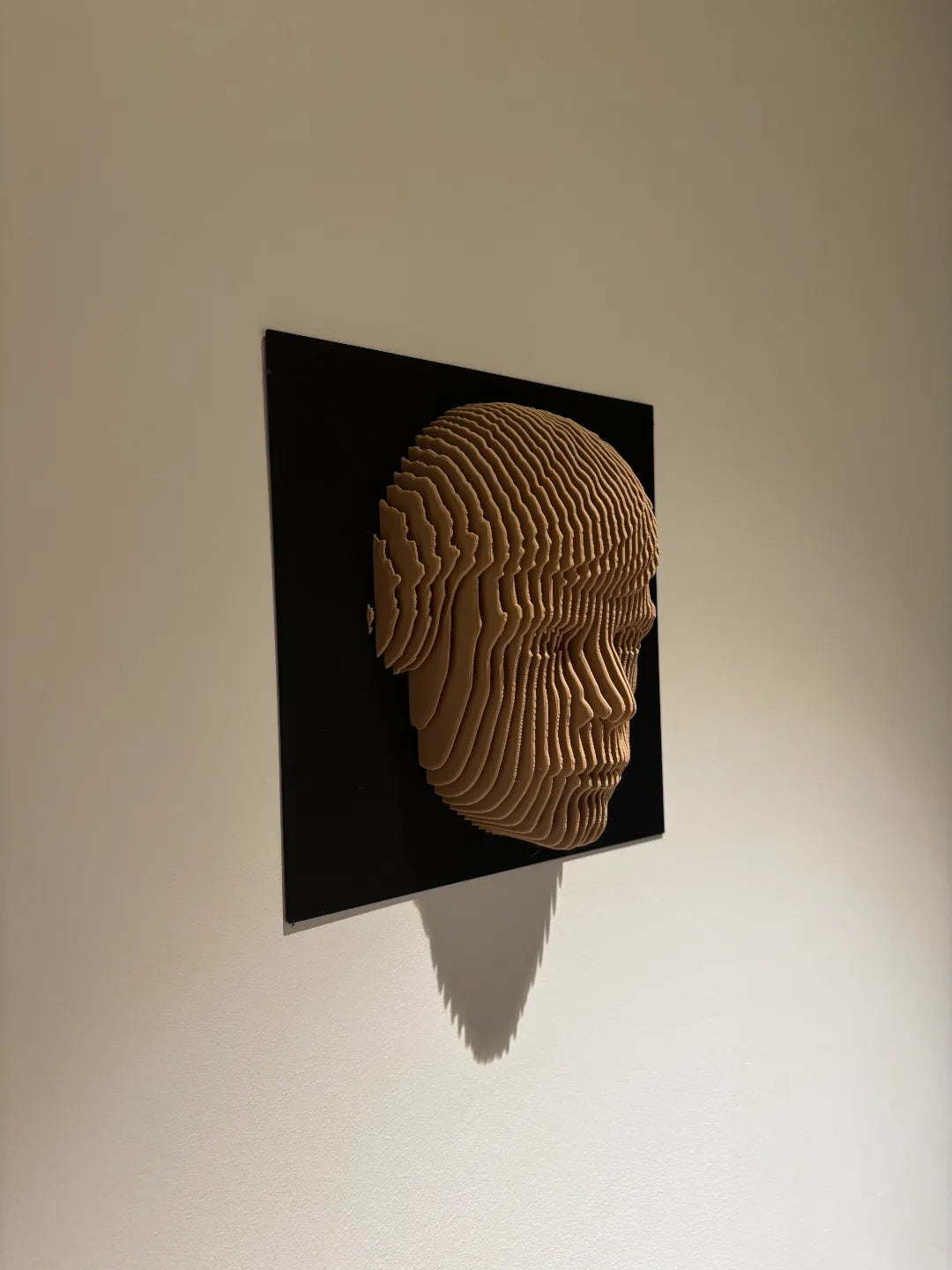 Luke Skywalker layered sculpture Star Wars