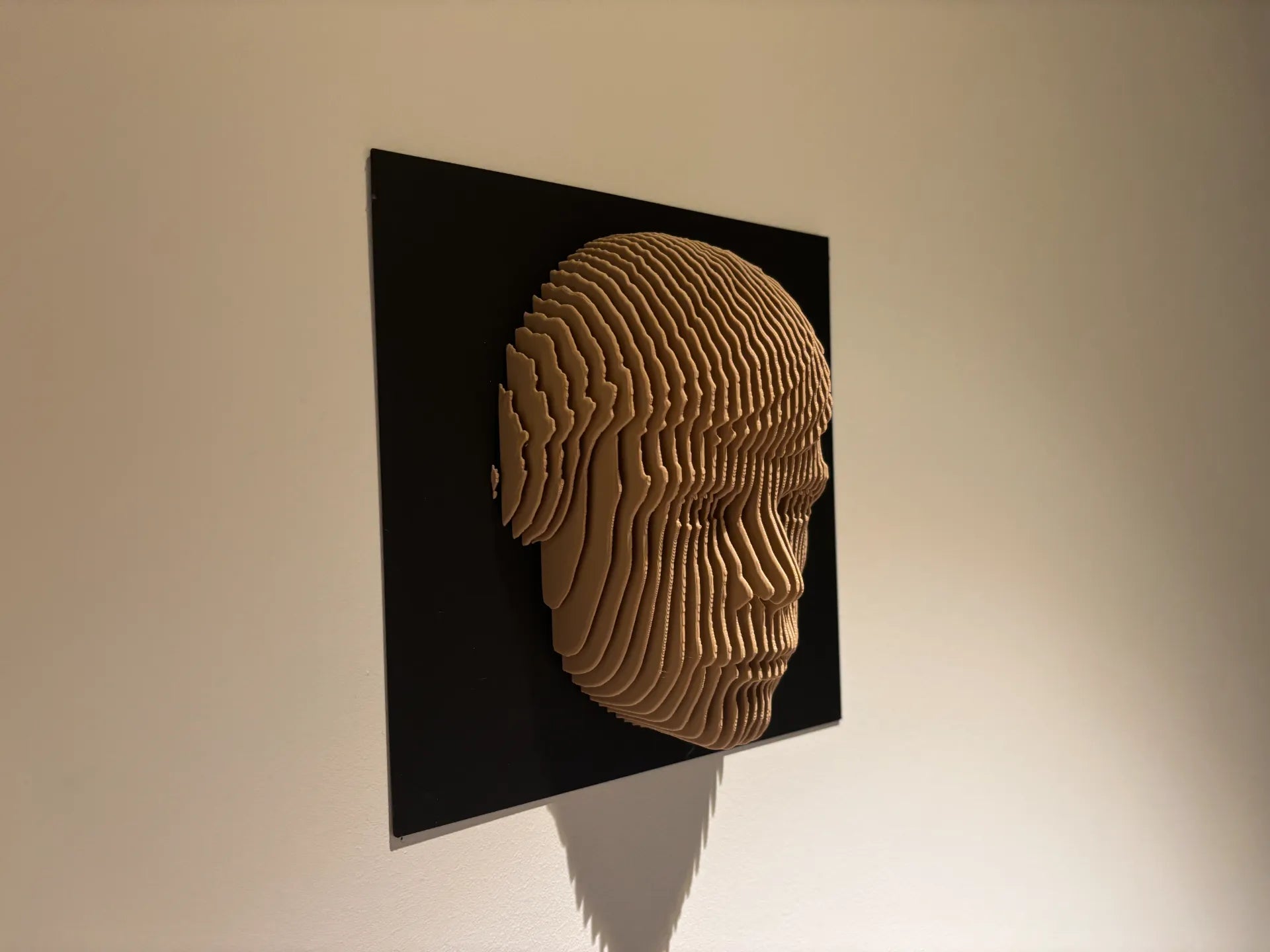 Luke Skywalker layered sculpture Star Wars