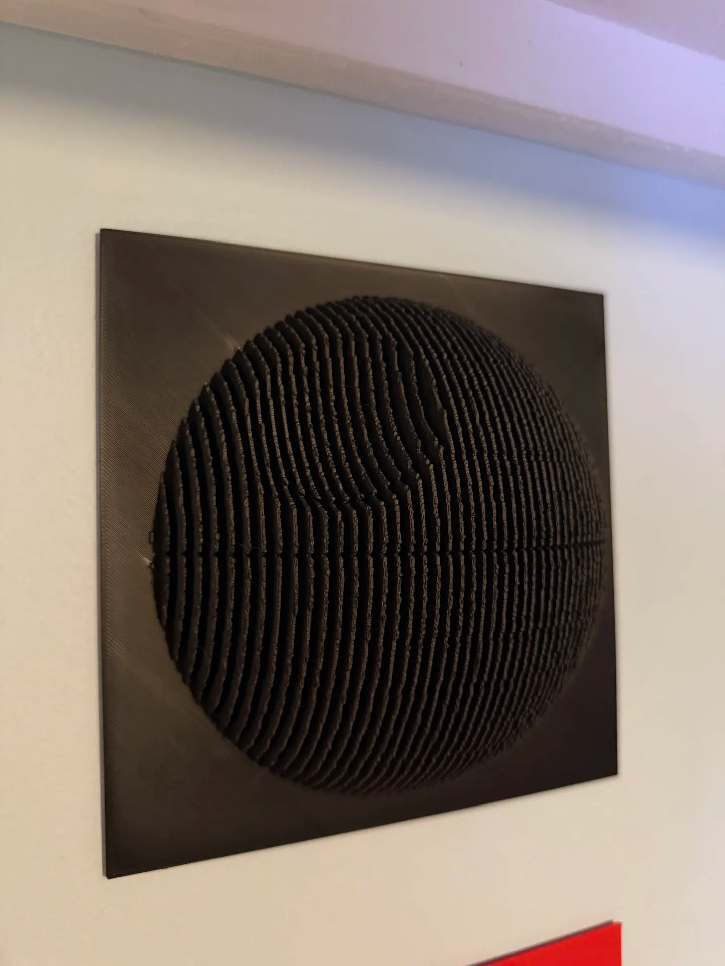 Death Star layered sculpture