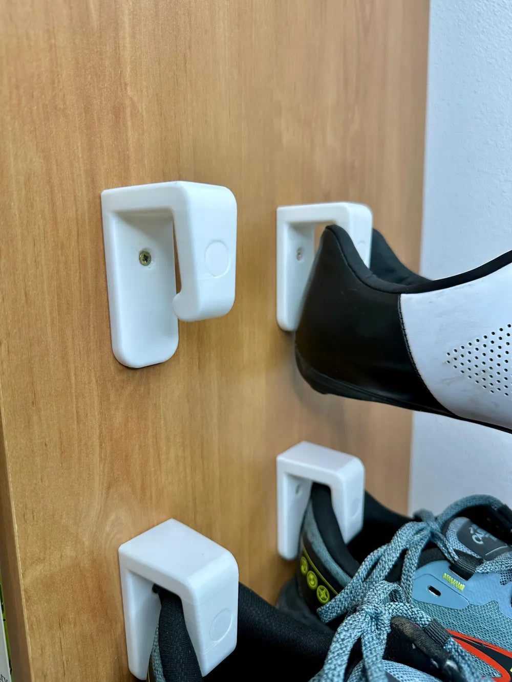Wall Mounted Sneakers / shoes Hooks - Space Saving Storage Solution
