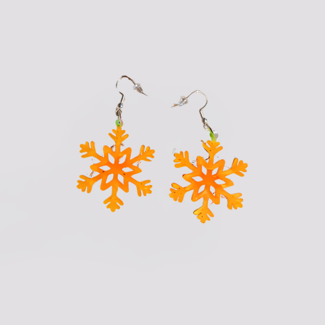 Snowflake earrings / ornament