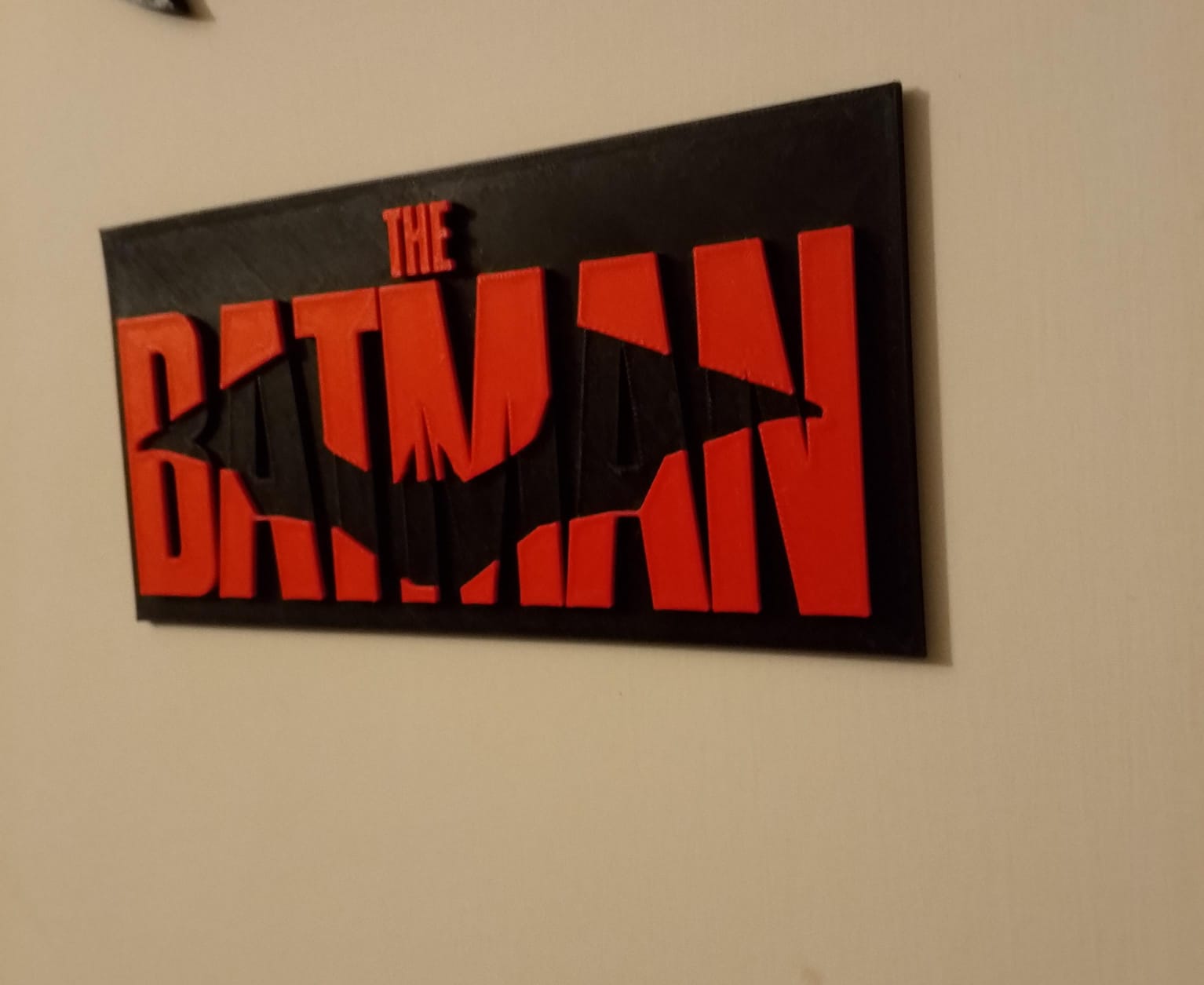 The Batman wall plate sign