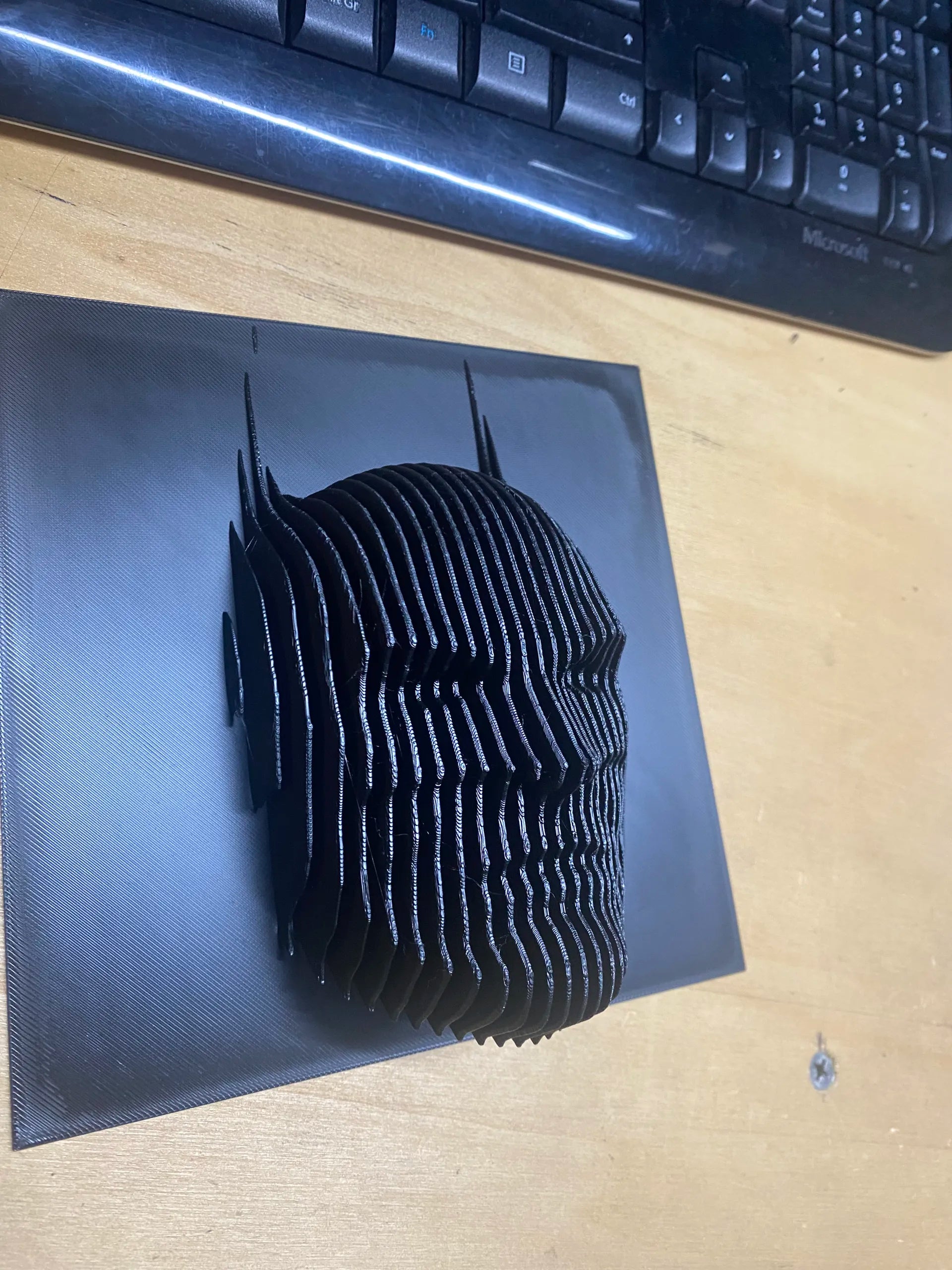 Batman layered sculpture wall art