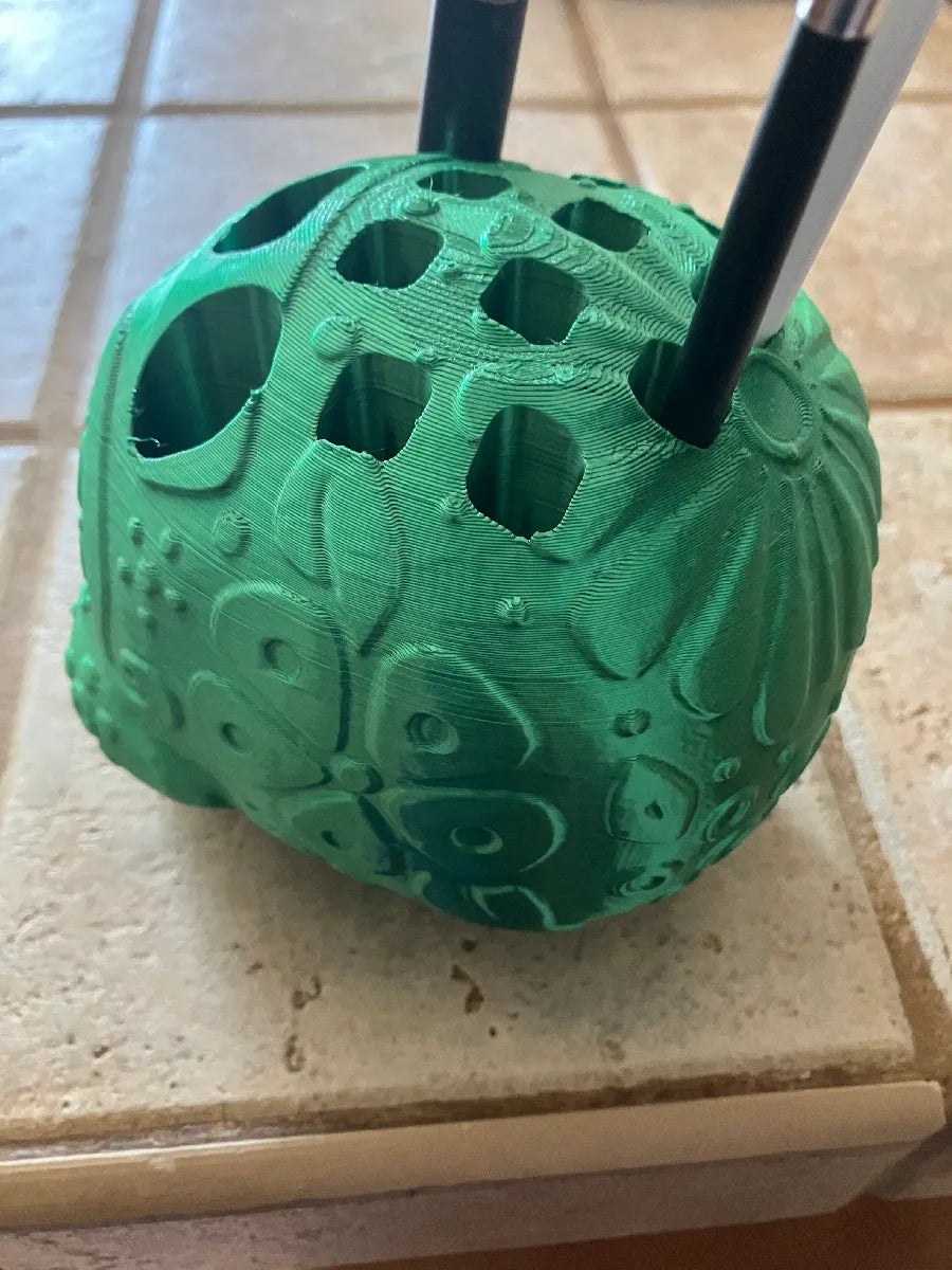 Sugar Skull Makeup brush holder