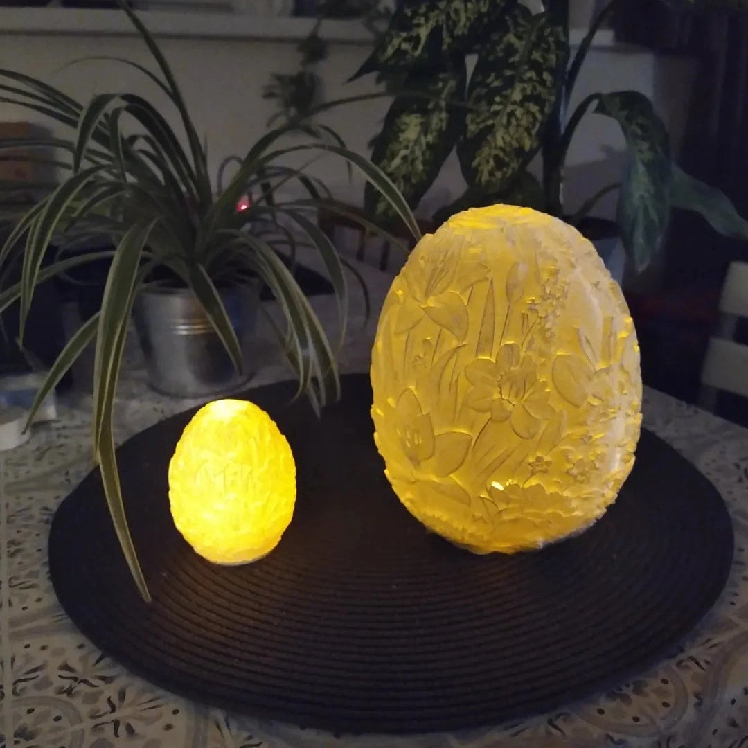Flowery Egg with Tealight