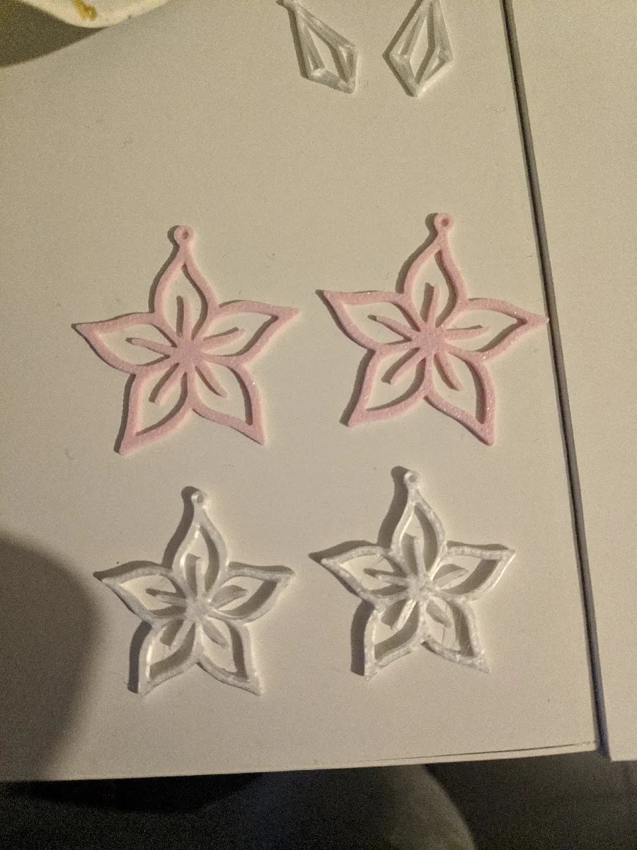 Earrings flowers