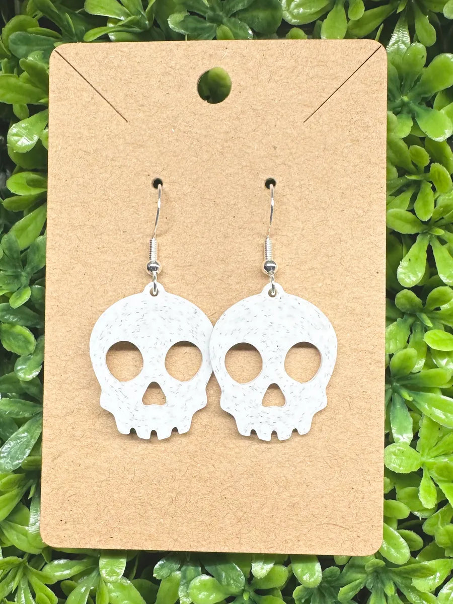 Skull earrings halloween