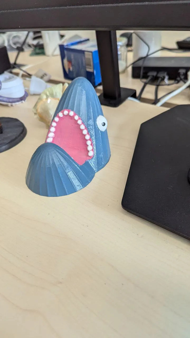 Shark head phone stand