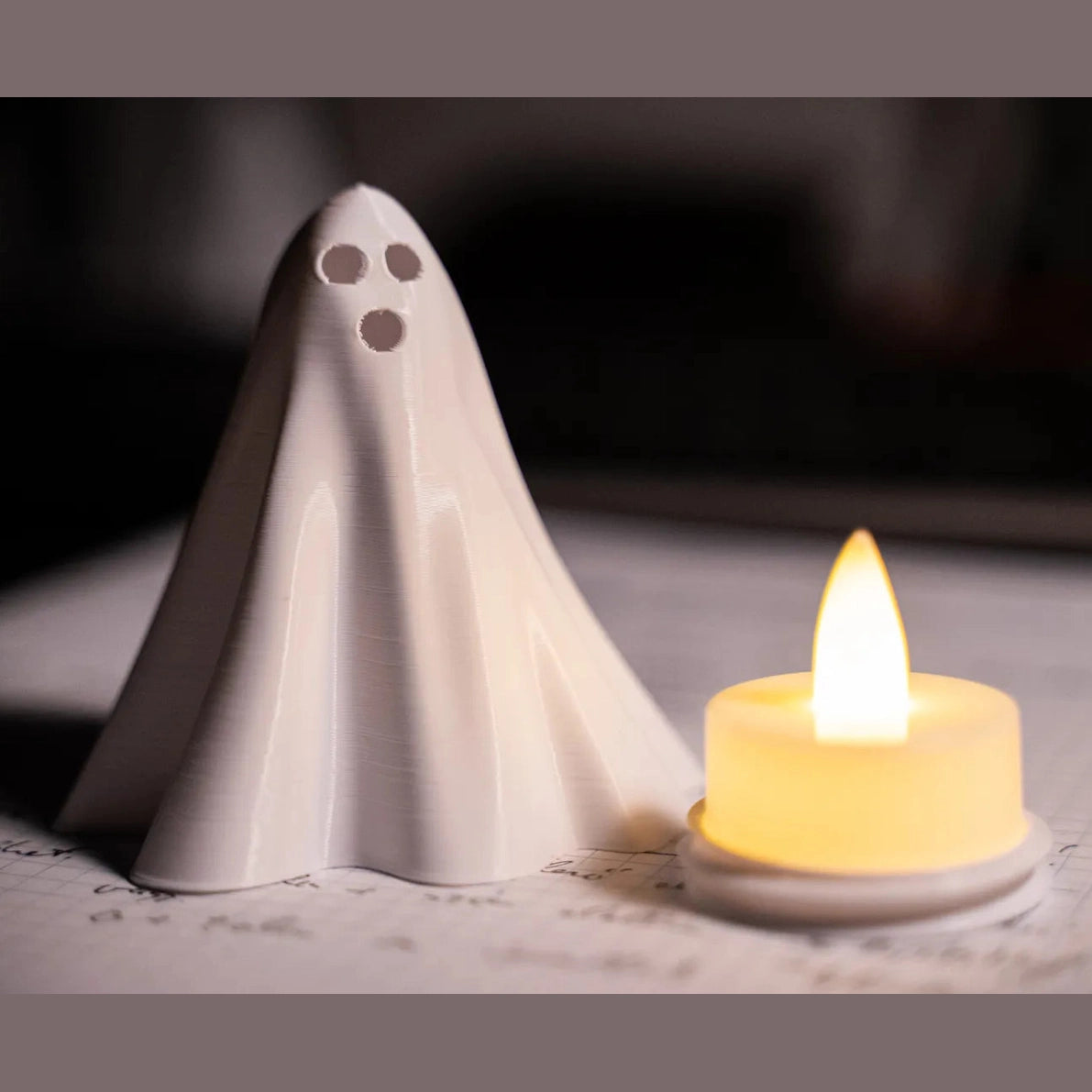 Tealight ghost lamp 1