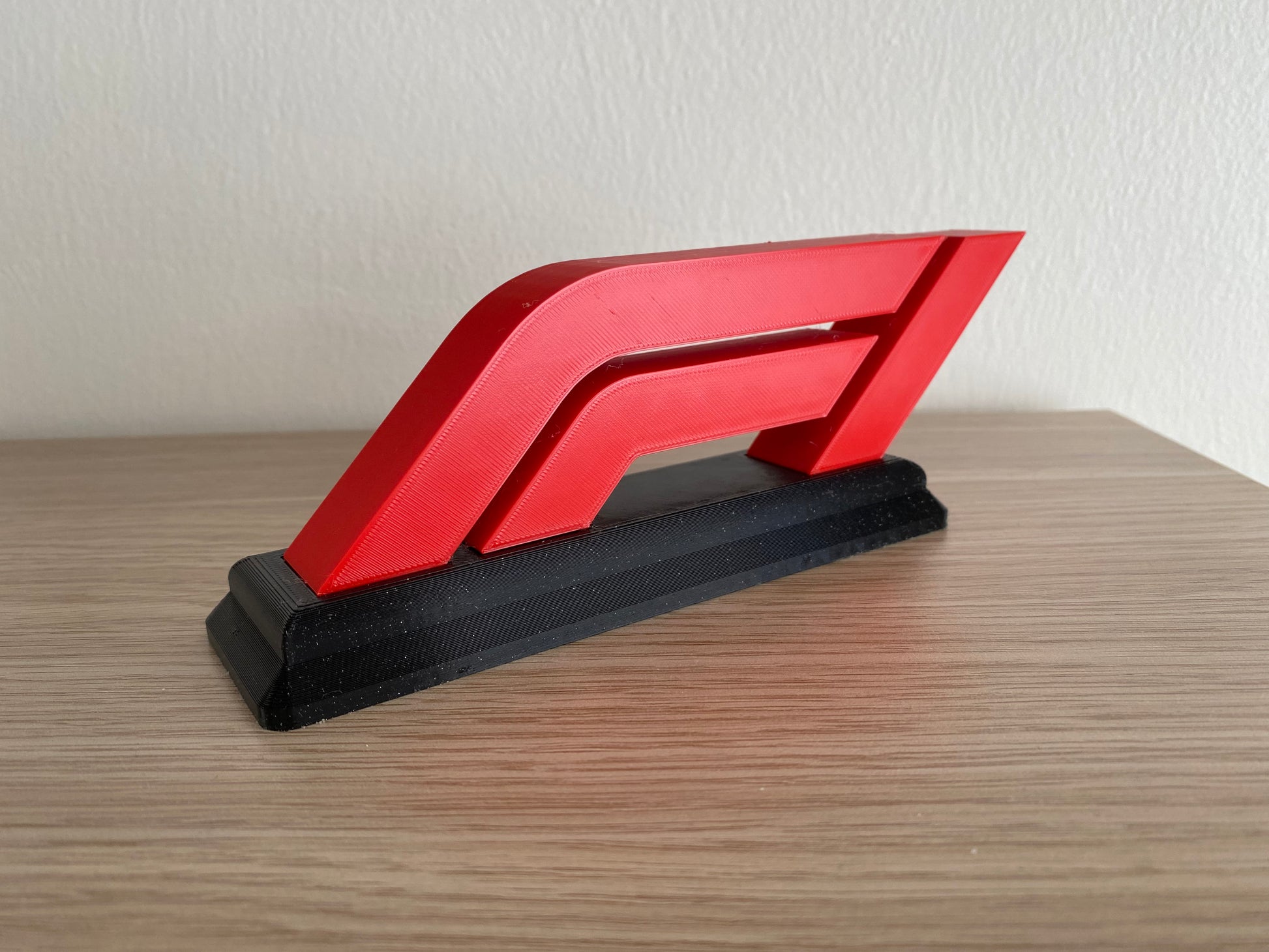 Formula 1 Logo Desk Display – 3D Printed F1 Logo Ornament