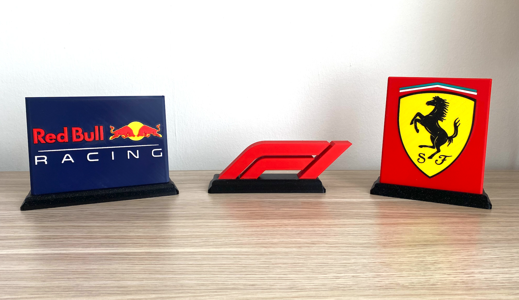 Formula 1 Logo Desk Display – 3D Printed F1 Logo Ornament