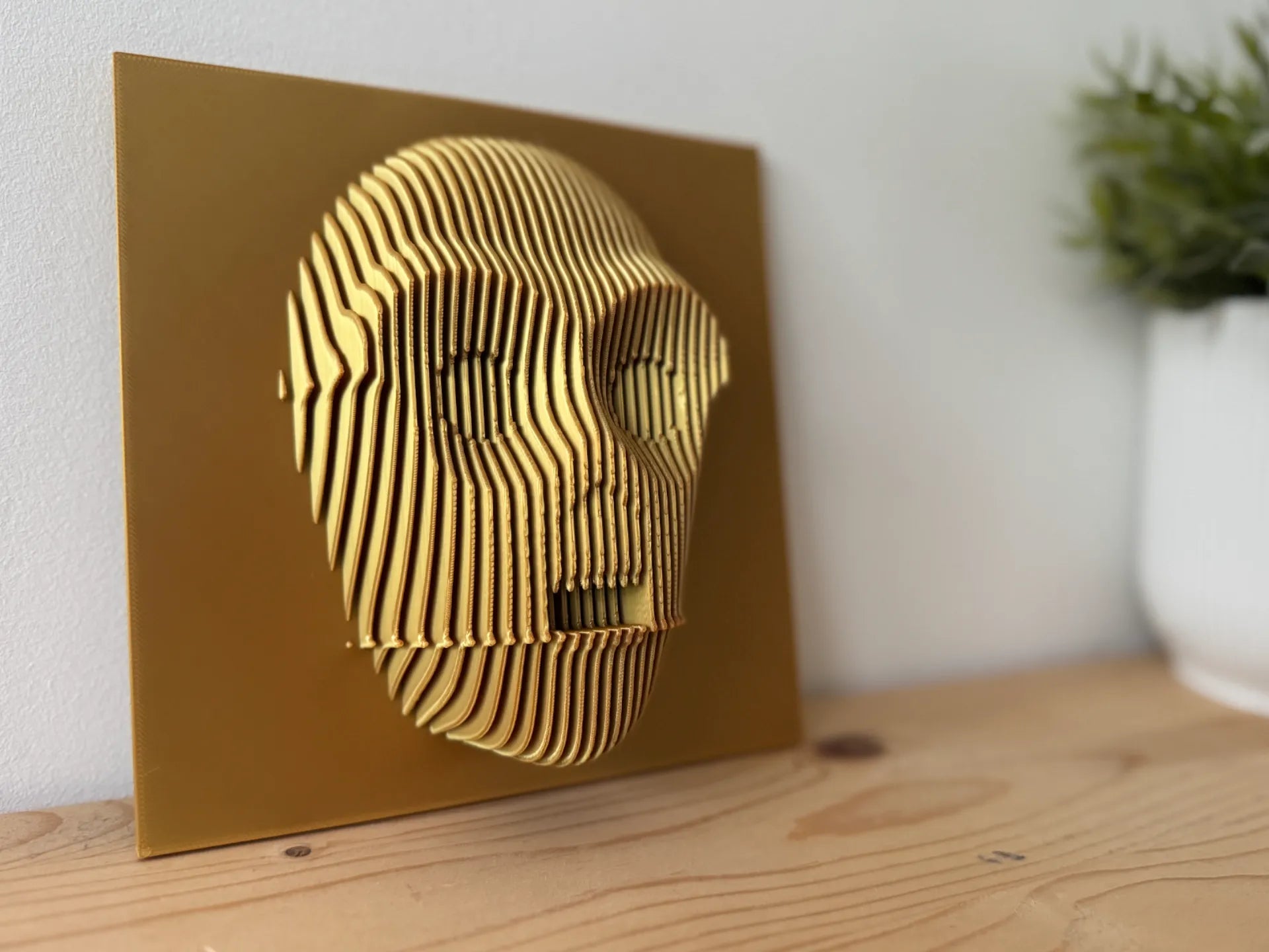 C3PO layered sculpture