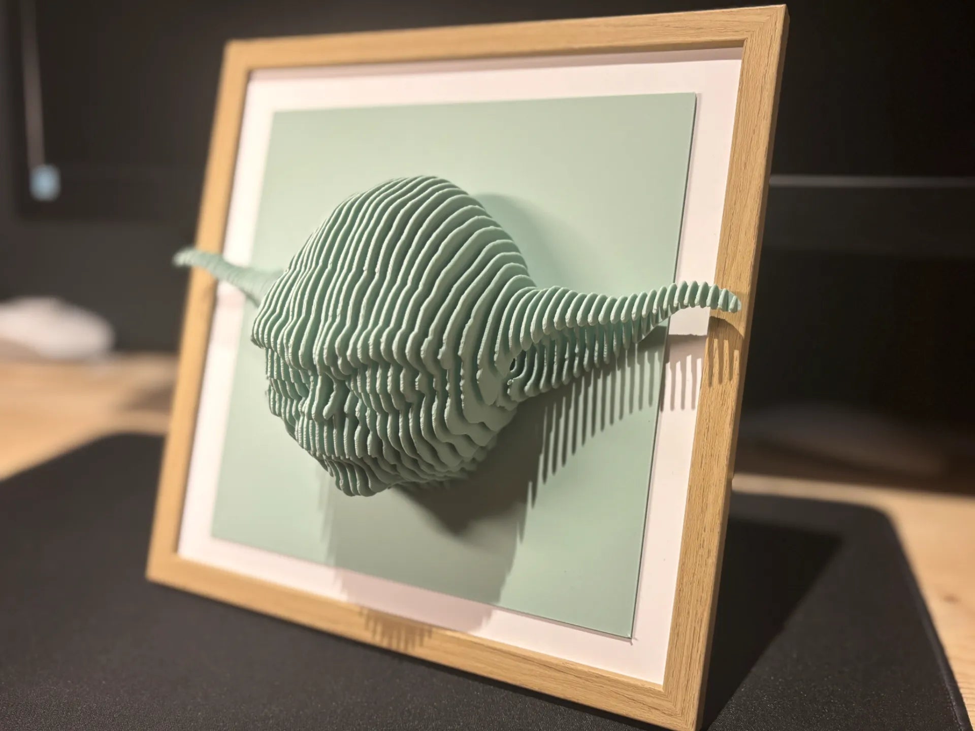 Yoda layered sculpture