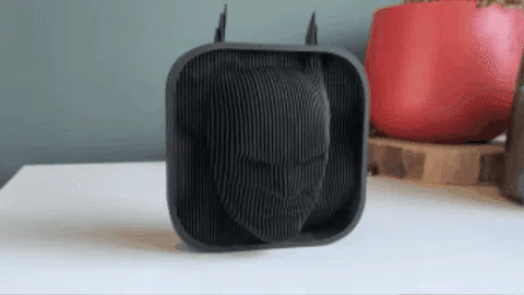 Batman Wave  Layered Sculpture