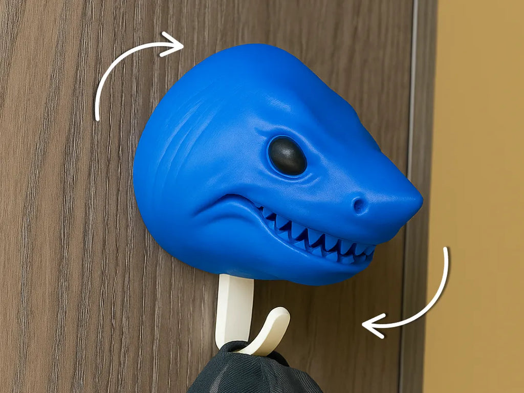 Swappable Shark Wall Hook
