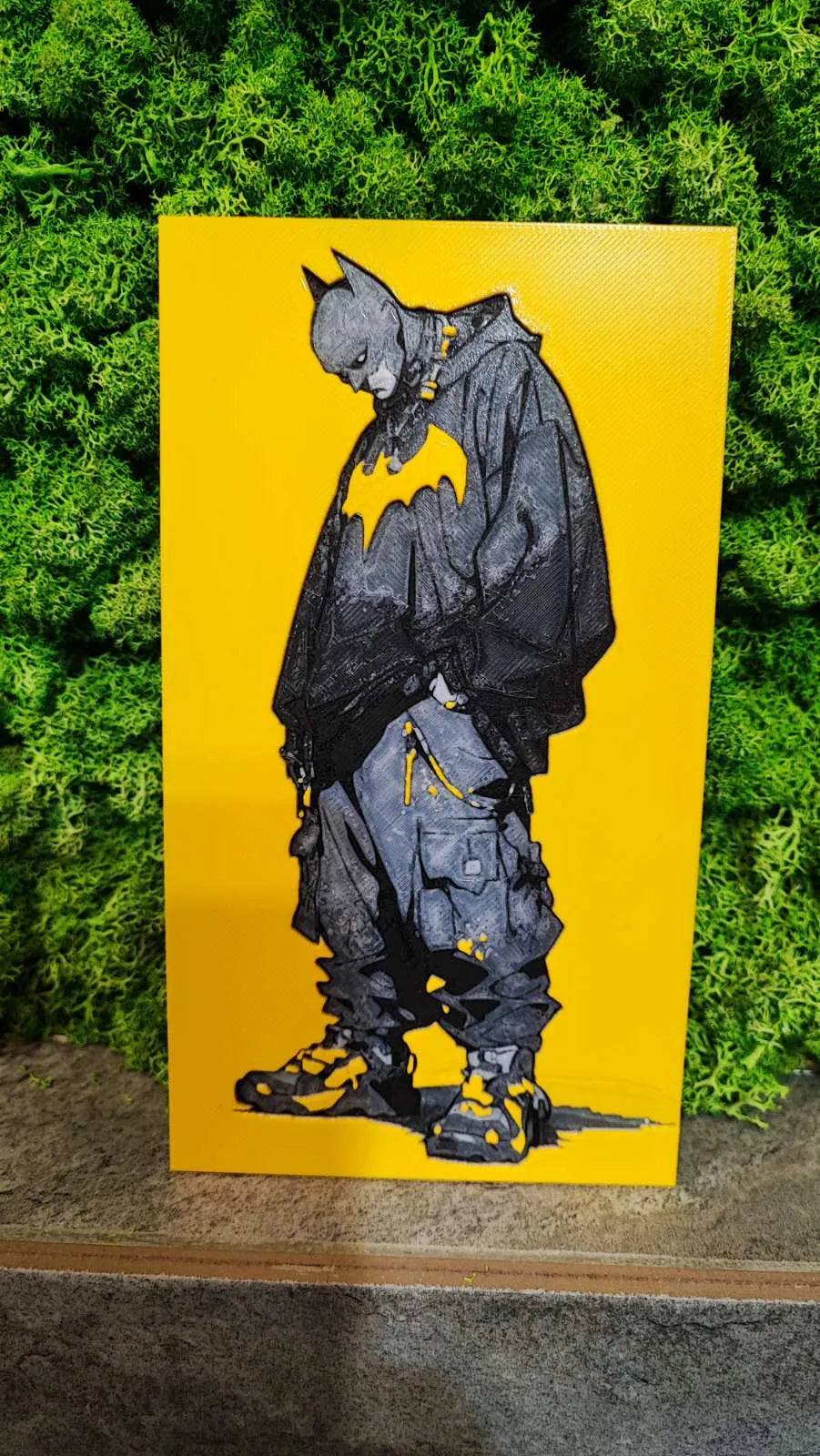 The bat . Colored Wall Art