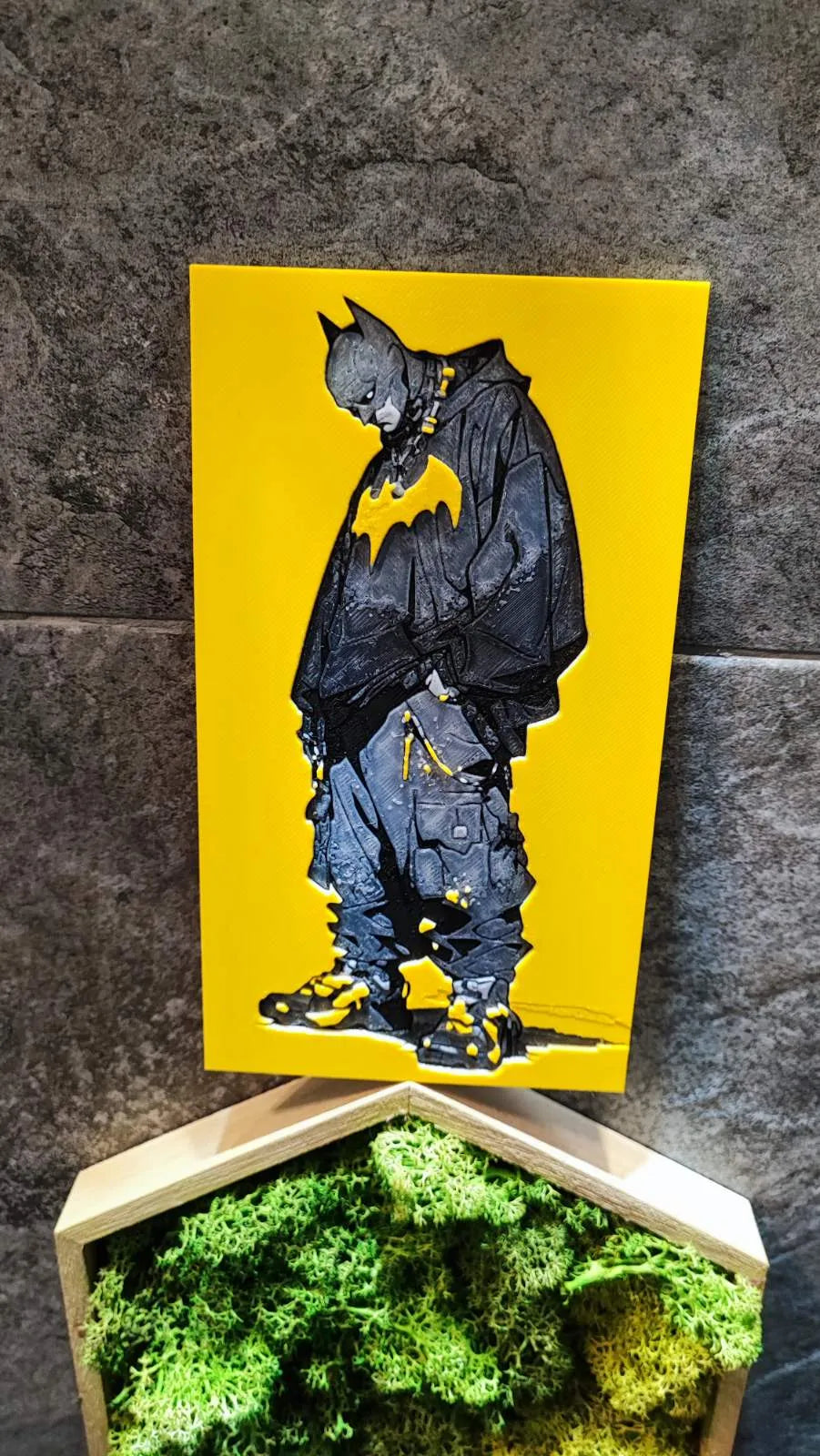 The bat . Colored Wall Art