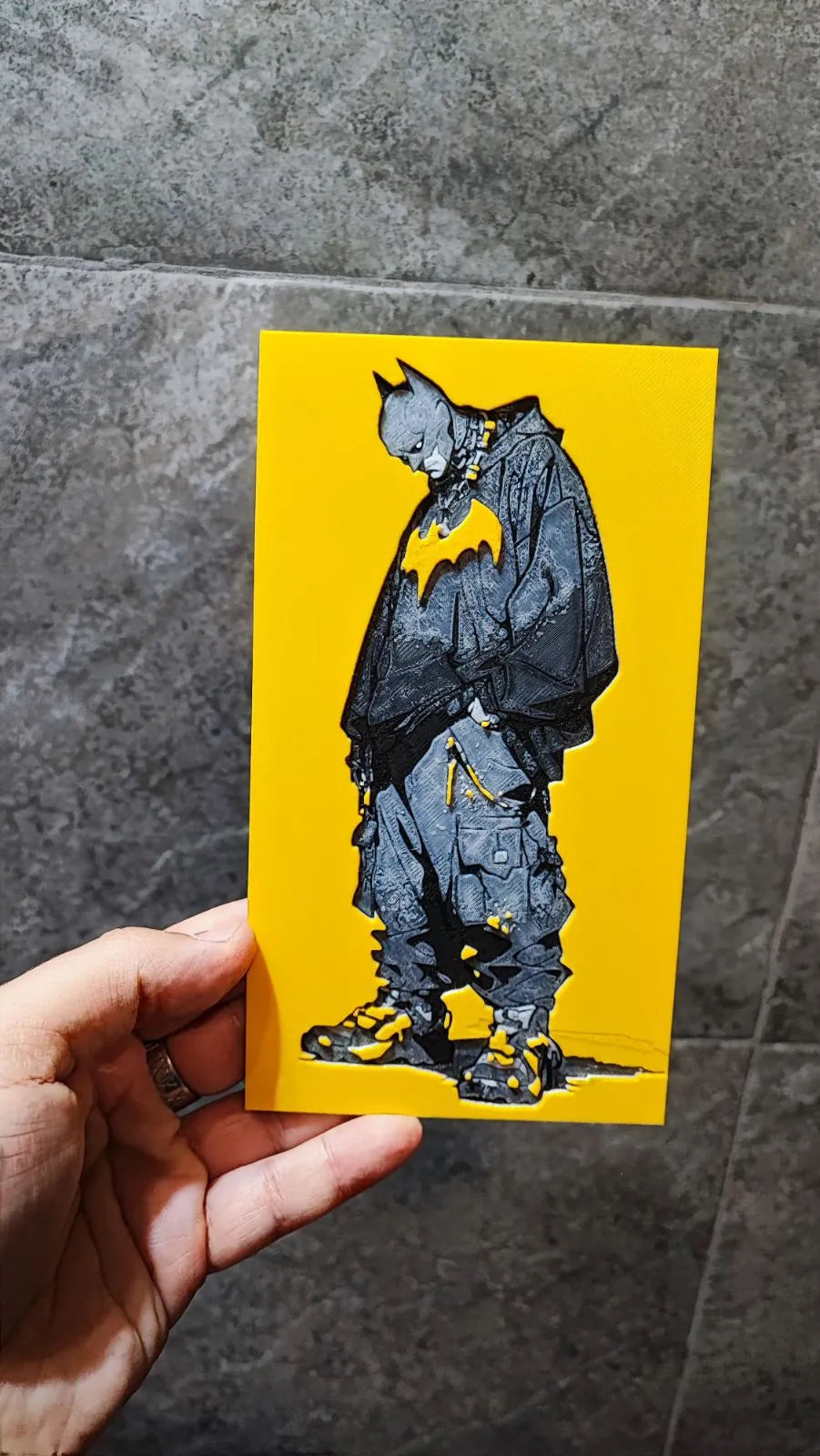 The bat . Colored Wall Art