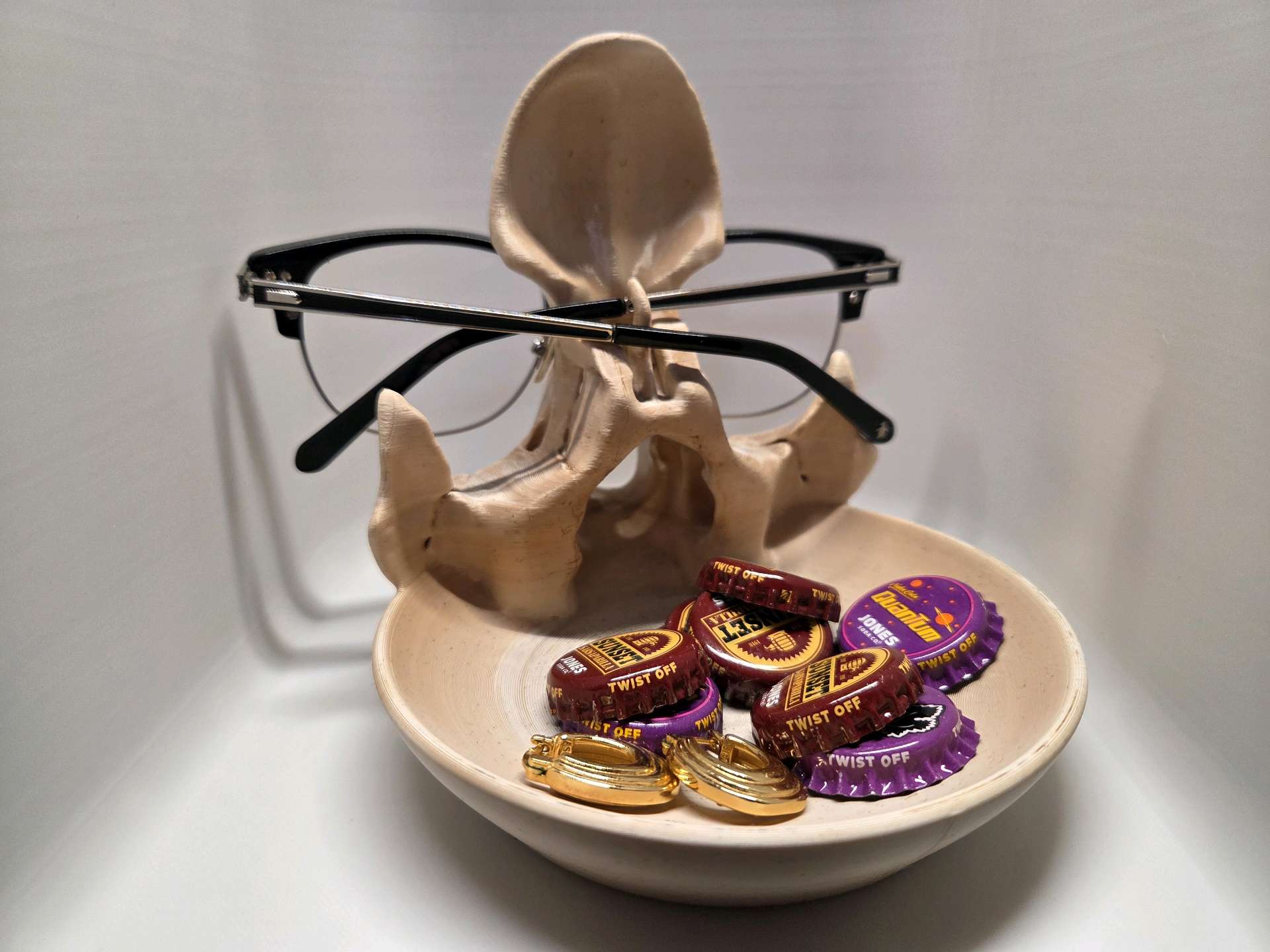 Glasses Holder Skull Bowl