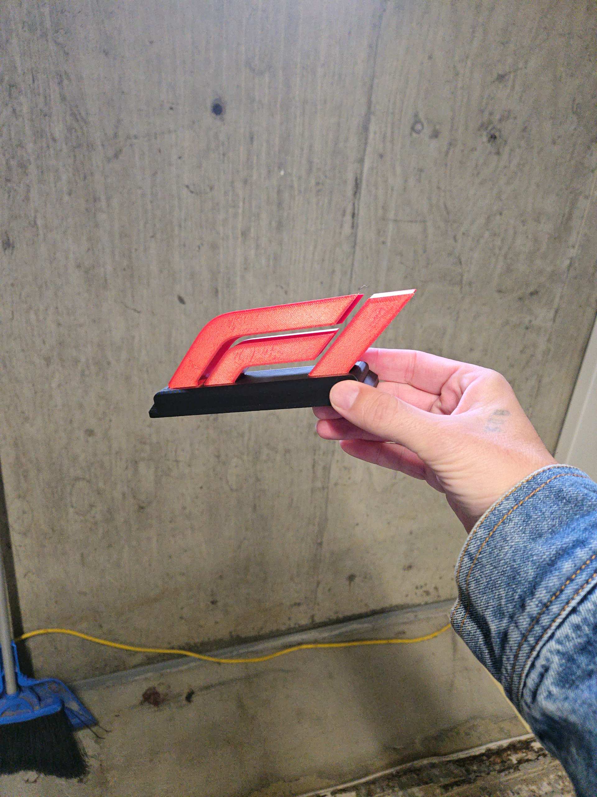 Formula 1 Logo Desk Display – 3D Printed F1 Logo Ornament
