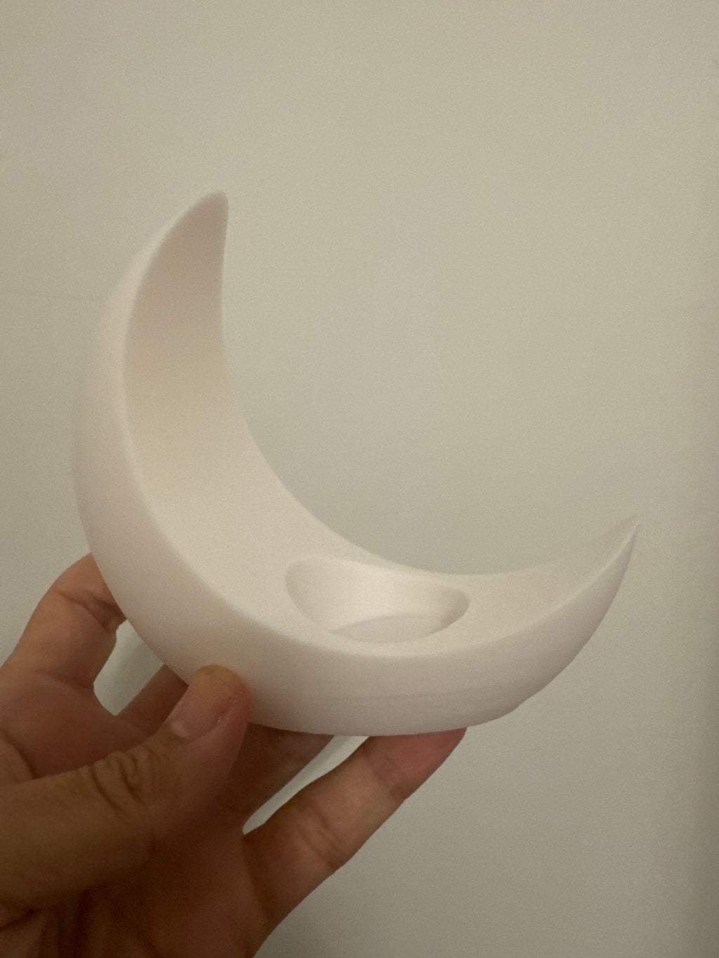 Elegant Crescent Moon Candle Holder