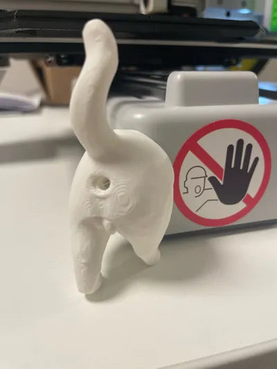 Novelty Animal Butt Toothpaste Cap - Humorous Dispenser