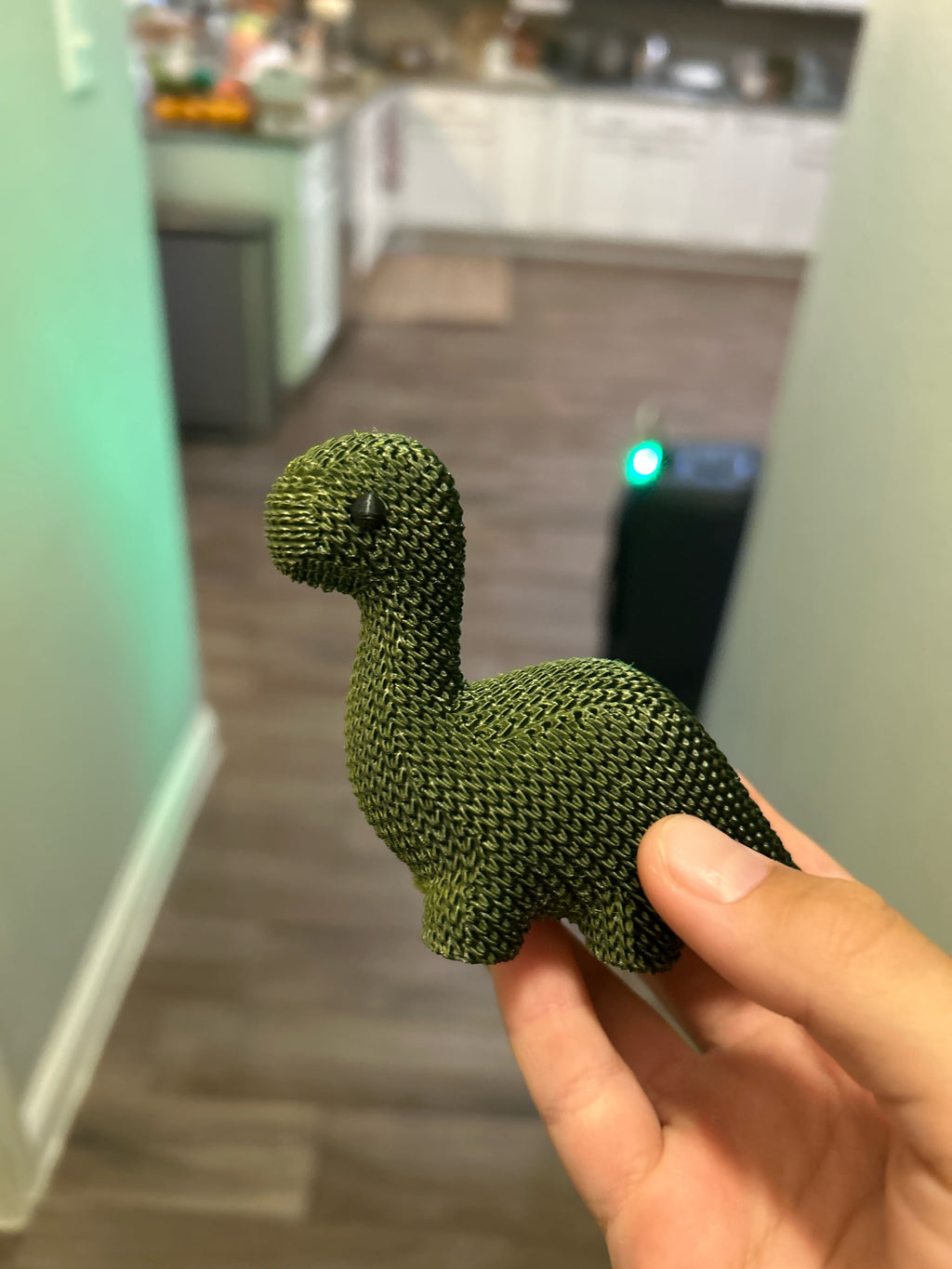 Cute Knitted Dinosaur