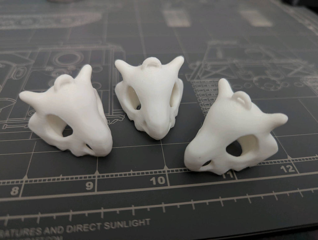Cubone Pokemon Skull Keychain