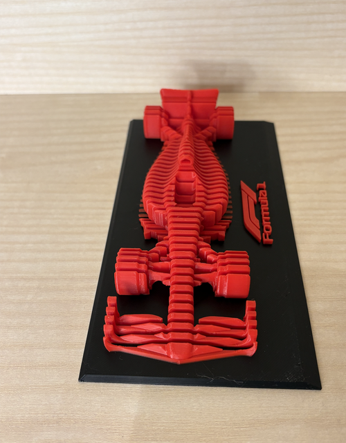 3D Layered Formula 1 Car Sculpture – Modern F1 Desk , Shelf Display & Wall Art