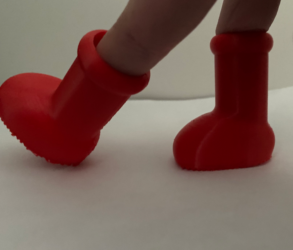 BIG Red Boots (but smaller)