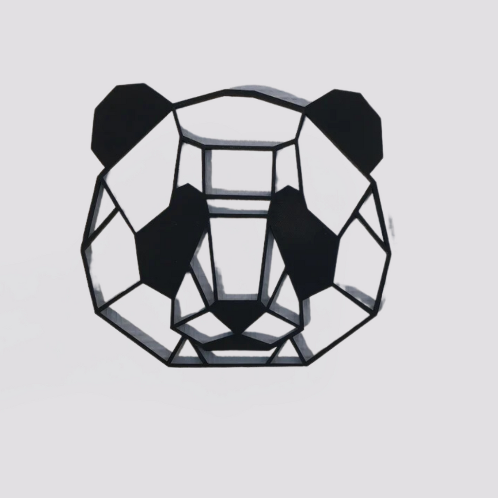 Geometric Panda Wallart