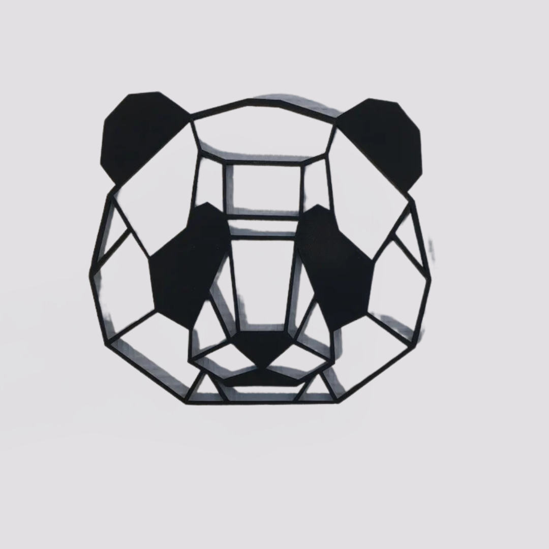 Geometric Panda Wallart