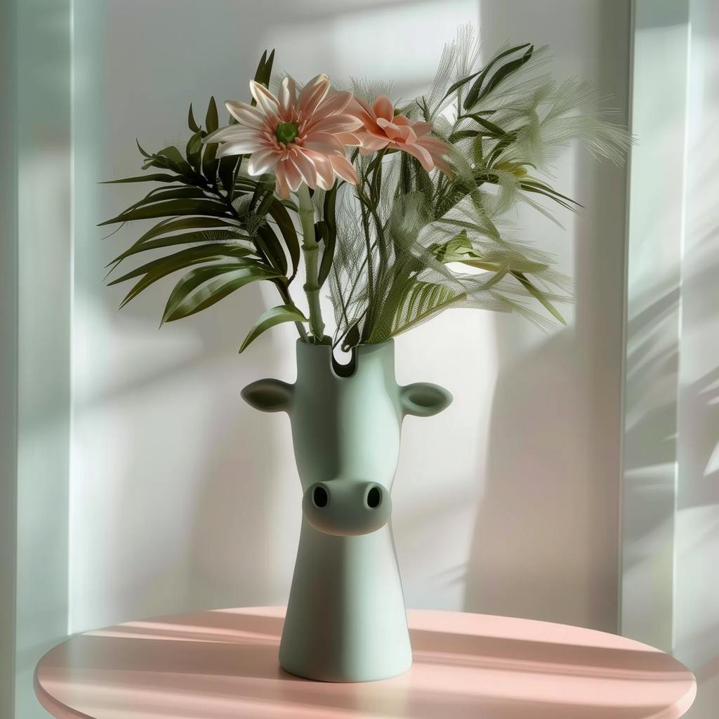 Giraffe Vase for Whimsical Decor