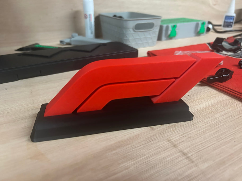 Formula 1 Logo Desk Display – 3D Printed F1 Logo Ornament