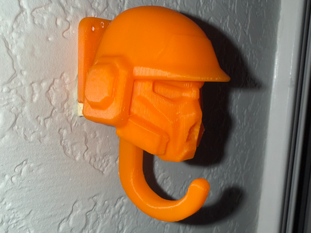 Helldivers Themed Helmet Wall Hook