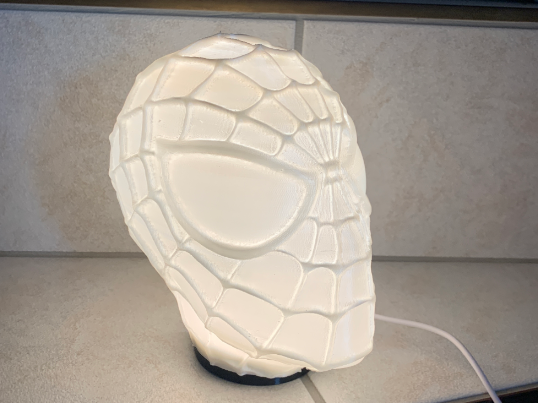 3D Printed Spiderman Lamp