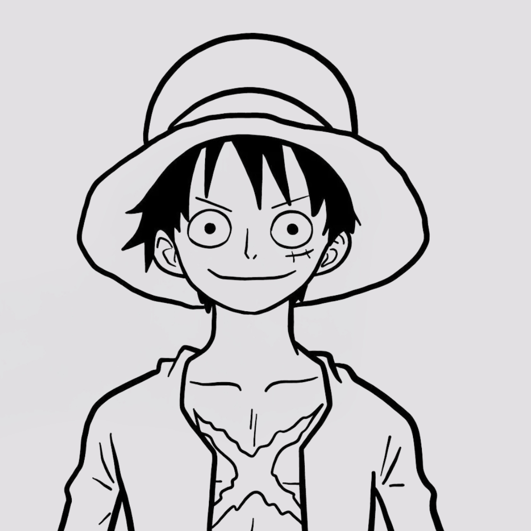 Luffy wall art