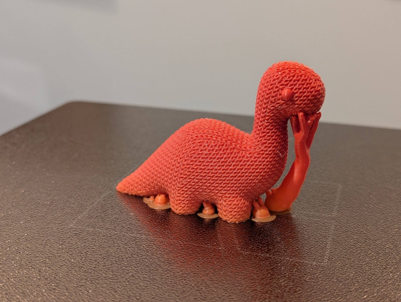 Cute Knitted Dinosaur