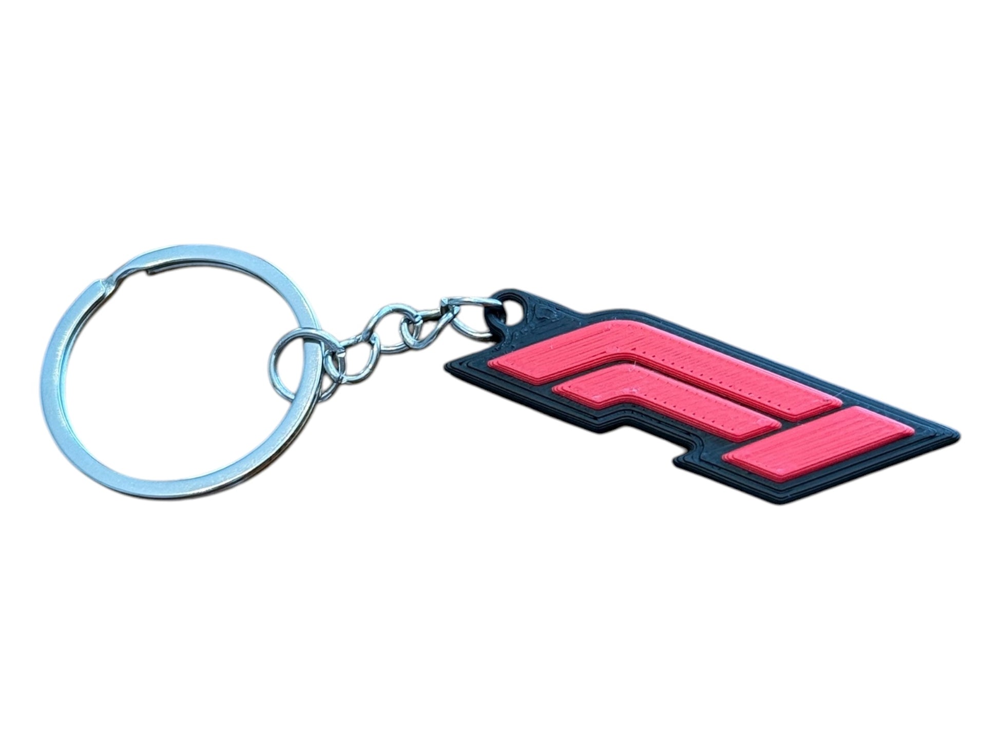 Formula 1 Logo Keychain – 3D Printed F1 Keyring