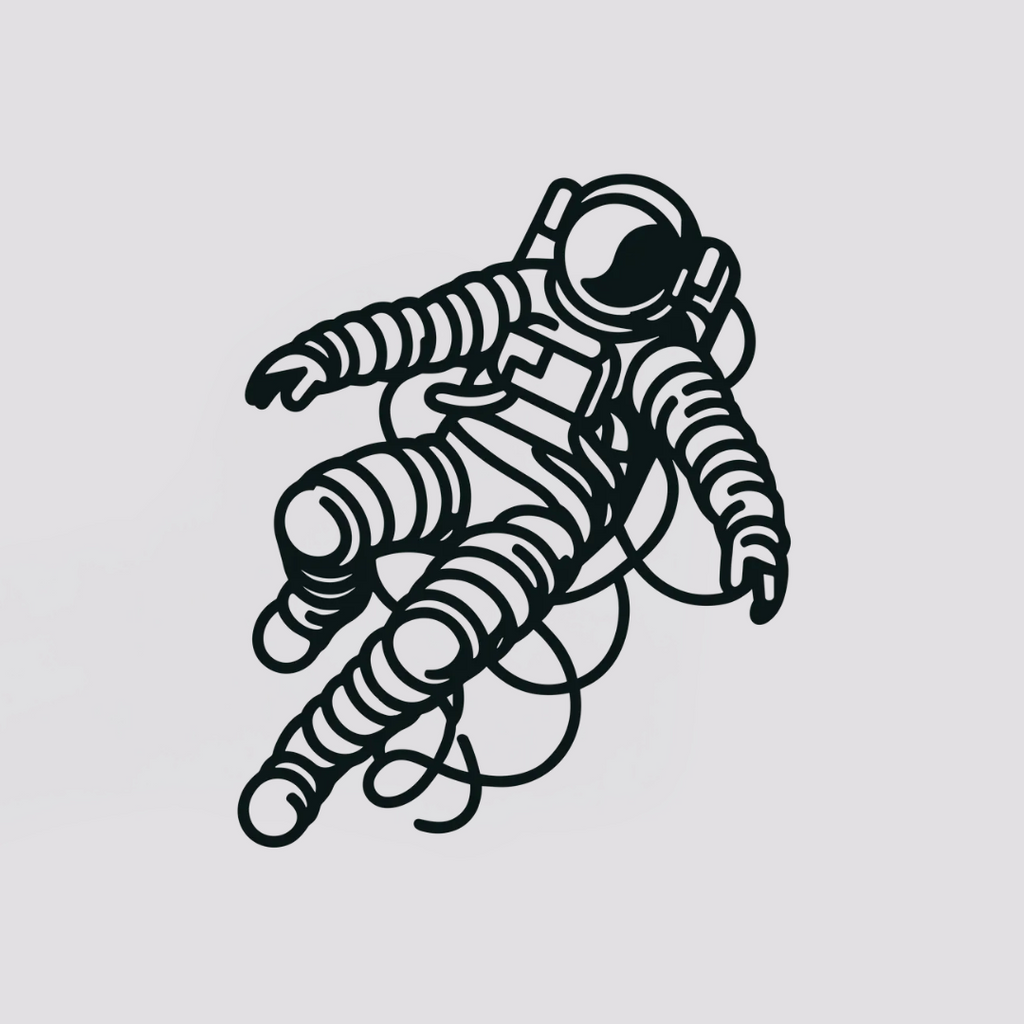Zero-Gravity Astronaut - Wall Art